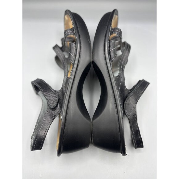 Naot Womens Black‎ Leather Sandals Size 42 EU Casual Summer Straps - Picture 6 of 7